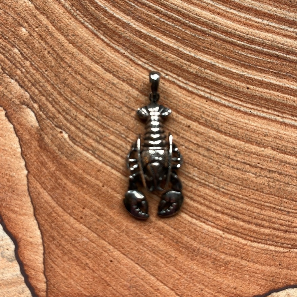 Sterling lobster pendant